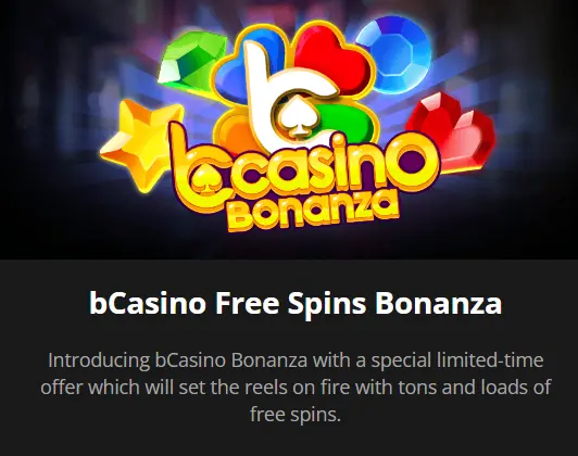 bcasino free spins bonus